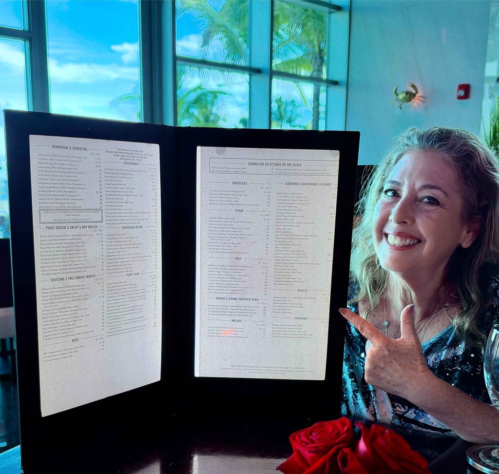 Menus, prices and hours can change, so check the current offerings when you reserve your table. If you go, let me know whether you’re ordering the crab flight or saving your appetite for cake. My advice? Bring a friend and do both.